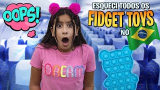 ESQUECI TODOS OS FIDGET TOYS NO BRASIL  VOLTAMOS PARA CASA  FAMÍLIA MARIA CLARA E JP [upl. by Tamarra]