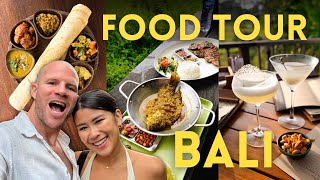 FOOD TOUR IN UBUD BALI  we went to the best cafe warung amp restaurant [upl. by Corbie]