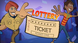 Chorr Police  Lottery Ticket  Cartoon Animation for Children  Fun videos for kids [upl. by Clerissa]