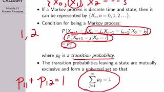 Probability Lecture 13 Markov Processes and Chains [upl. by Nikos672]