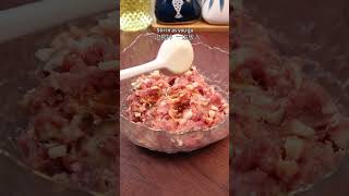 Chinese Cooking：Minced Pork with Mushroom and Shrimps food cooking chinesedishes [upl. by Nessah]