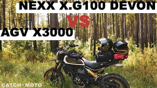 AGV X3000 VS Nexx XG100 Devon  Motorcycle Helmet REVIEW [upl. by Noorah654]