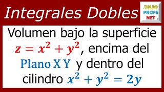 Volumen hallado con integral doble en coordenadas polares [upl. by Albur]