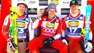 FIS Alpine Ski World Cup  Mens Super G 2  GarmischPartenkirchen GER  2024 [upl. by Ilka]