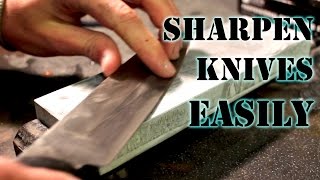 How to Sharpen a Knife to Razor Sharp Using Whetstones [upl. by Atimad]