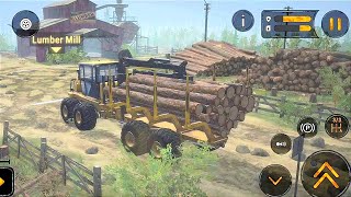 Mission 10  Crane Operator 2 K9000 Forwarder Loads Logs  Mudrunner Android Gameplay HD [upl. by Say]