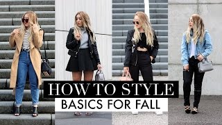 HOW TO STYLE  Basics For Fall Lookbook [upl. by Keviv34]