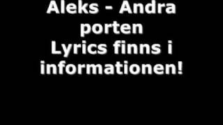 Aleks  Andra Porten LYRICS [upl. by Onirefez]