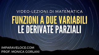 FUNZIONI A PIU VARIABILI DERIVATE PARZIALI [upl. by Anaert701]