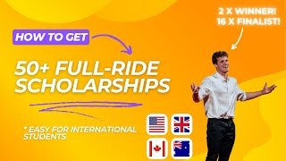 50 Full Ride Scholarships You Can Apply For as International Students [upl. by Allecnirp]