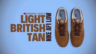 LIGHT BRITISH TAN 2024 Nike Air Force 1 Low  DETAILED LOOK  PRICE [upl. by Jori58]