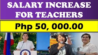 GOODNEWS SALARY INCREASE FOR TEACHERS Php 50 00000 wildtvoreg salaryincrease salaryhike [upl. by Lavinia]