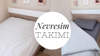 NEVRESİM TAKIMI DİKİMİ  Lastikli Çarşaf Yastık Kılıfı Düğmeli Yorgan Yüzü  Tek Kişilik [upl. by Ixel]