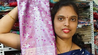 ధర్మవరం pattu sarees  work sarees  to order 9059103898 [upl. by Anaerb244]