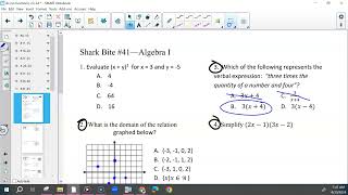 Adv Alg 1 1st 430 [upl. by Enajaras]