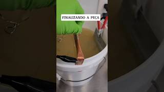 Zincagem  Galvanização zinc plating metalização peçasdemoto restauração oficina [upl. by Atteyram]