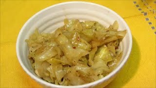 Fried Cabbage and Onions  Southern Fried Cabbage Recipe  Healthier Version [upl. by Crowell]