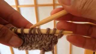 How To Decrease Knitting  Central Double Decrease DBL DEC [upl. by Gaskill202]