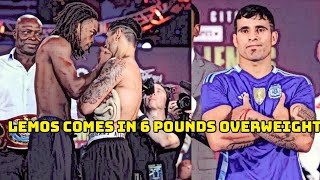 GUSTAVO LEMOS PULLS A RYAN GARCIA COMING IN 6 POUNDS OVERWEIGHT FOR KEYSHAWN DAVIS FIGHT [upl. by Cilka]