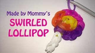 Swirled Lollipop Candy Charm Without the Rainbow Loom [upl. by Annazus]