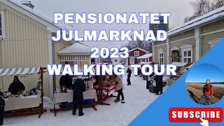 Pensionatet Piteå jul marknad 2023  Walking Tour [upl. by Assirahs]