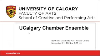 UCalgary Chamber Ensemble [upl. by Carn468]