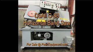 DoAll C80 Horizontal Band Saw [upl. by Kary]