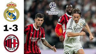 REAL MADRID vs AC MILAN TADI MALAM  Hasil Liga Champions Tadi Malam  Hasil Bola Tadi Malam [upl. by Aicelaf687]