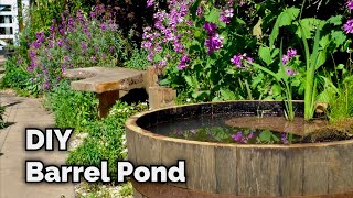 How to Make a Wildlife Barrel Pond [upl. by Enelime]