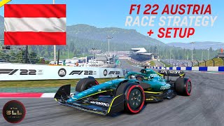 F1 22  AUSTRIA  HOTLAP  RACE STRATEGY  SETUP [upl. by Notsuoh]