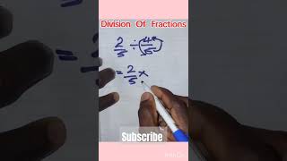 Division Of Fractions maths [upl. by Nosnaj]