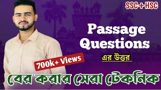 Passage Question এর উত্তর বের করার ১টা দুর্দান্ত টেকনিক HSC 2024 [upl. by Gilead]