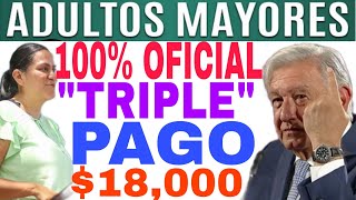 TU COBRAS 18000 JULIO AMLO CONFIRMA PAGOS PENSIÓN ADULTOS MAYORES 65 quotLETRAS ABCDEFGquot EN VIVO [upl. by Sheila]