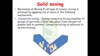 Mechanism of solid mixing [upl. by Eidahs]