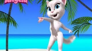 My Talking angela vs My Talking Tom  Talking Tom Gold Run Gameplay [upl. by Nauqas]