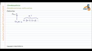 Combinatoria Combinaciones ordinarias 4º de ESO matemáticas [upl. by Ordisy775]