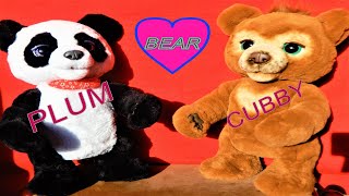 Hasbro FurReal Plum Panda Bear and Cubby Bear [upl. by Herve]