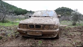 33 YEARS UNWASHED CAR  Wash the Dirtiest BMW 5 Series [upl. by Prima]