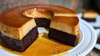 ¿No Tienes Horno CHOCOFLAN O PASTEL IMPOSIBLE EN ESTUFA Receta 2en1 Fácil y Deliciosa Paso a Paso [upl. by Cerallua716]