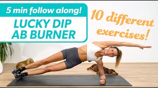 5min AB WORKOUT  6 PACK ABS DEEP CORE amp OBLIQUES  No Equipment Follow Along [upl. by Rehtae]