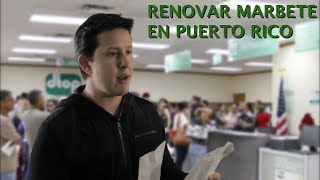 RENOVAR EL MARBETE EN PUERTO RICO [upl. by Kingdon]