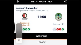 Feyenoord handbal HB1  Hurryup HB1 [upl. by Blanding968]