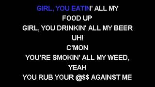 Afroman  She Wont Let Me explicit  Sofa King Karaoke [upl. by Elleirb]