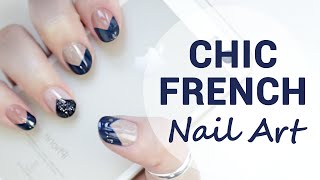 Deep amp Chic French Nails for Short Nails  Wishtrend [upl. by Yeoz956]