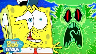 Bob Esponja  Momentos de Bob Esponja que están LITERALMENTE malditos 😰  Bob Esponja en Español [upl. by Akessej]