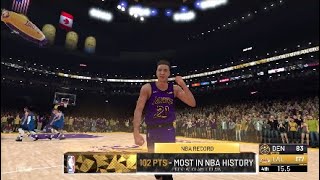 Breaking Wilt Chamberlains 100 Points In A Single Game NBA 2K19 My Career [upl. by Alonzo]