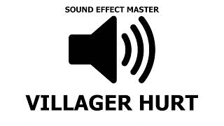 MINECRAFT VILLAGER HURT Sound Effect [upl. by Ear813]