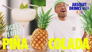 Como preparar una piña colada sin alcohol 🍍🥥 [upl. by Gates]