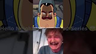 helloneighbor HELLO NEIGHBOR ANIMATED SERIES VS HELLO NEIGHBOR FULL GAME shorts sad memes old [upl. by Nosduh]