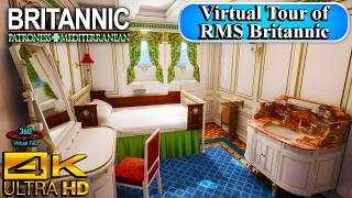 Virtual Tour of the RMS Britannic  Patroness of the Mediterranean  4K [upl. by Nwahsuq]